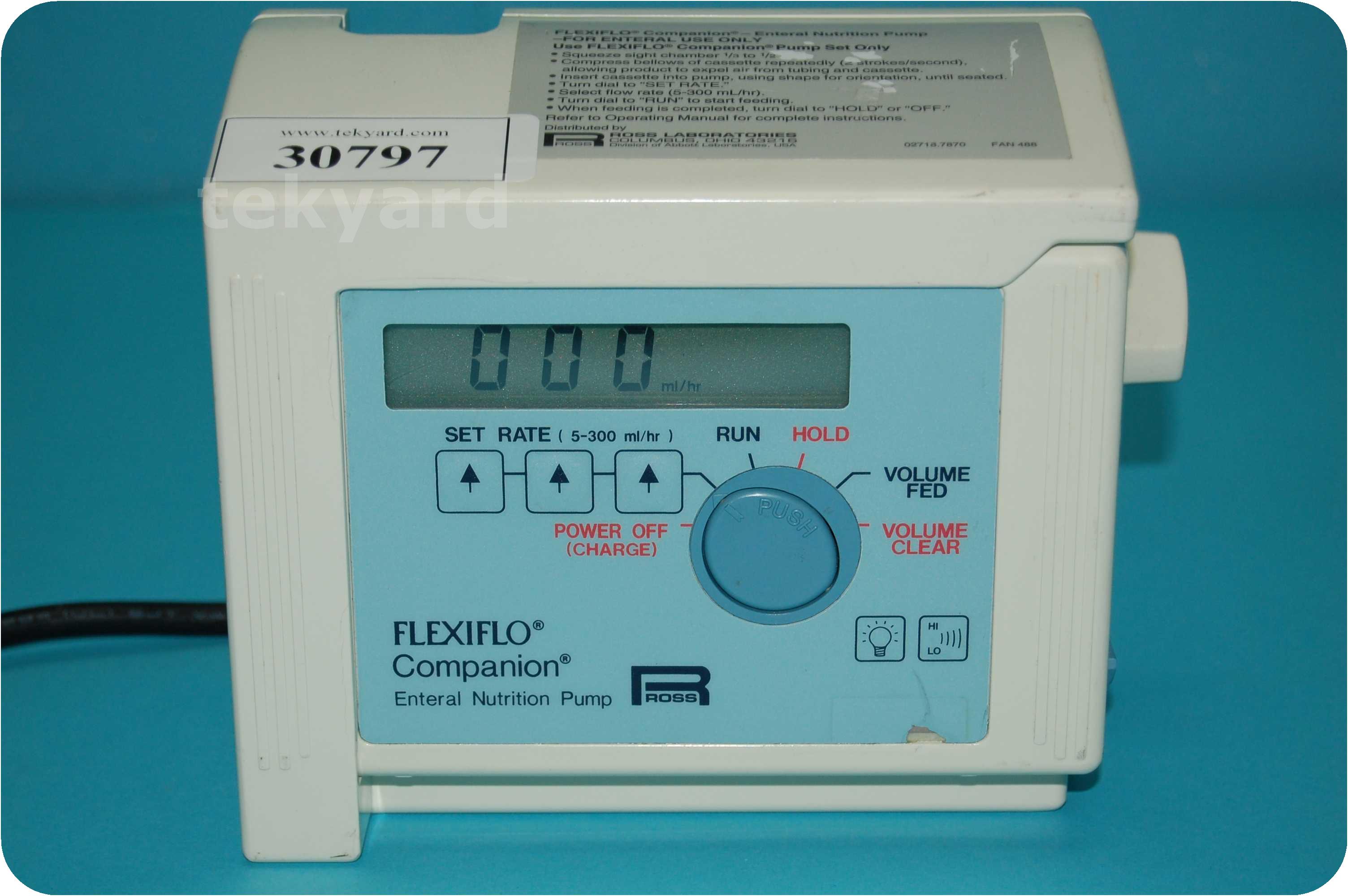 tekyard, LLC. 30797Ross / Abbott Laboratories Flexiflo Companion