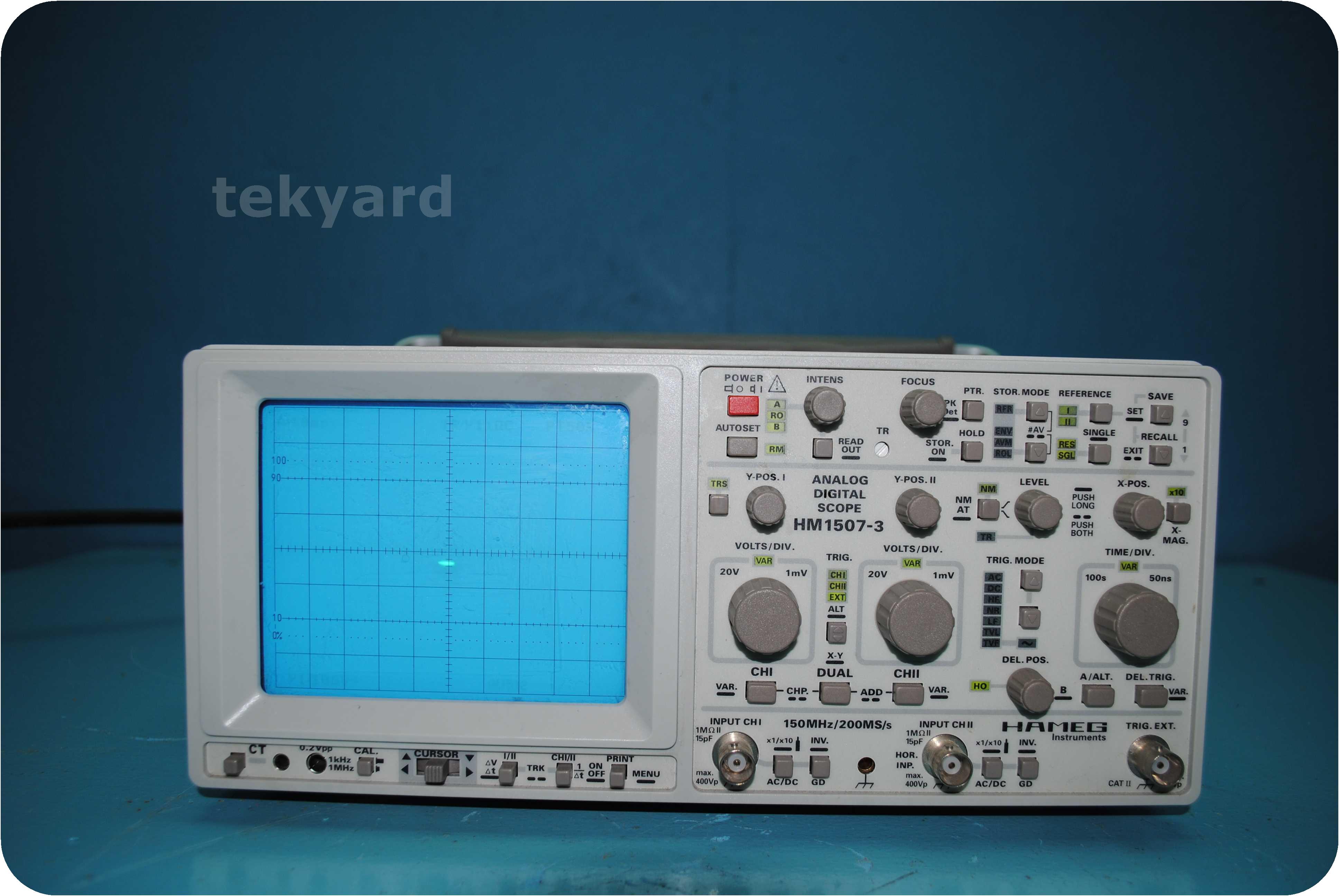 tekyard, LLC. - 42656-HAMEG HM 1507-3 ANALOG DIGITAL SCOPE tekyard, LLC. - 42656-HAMEG HM 1507-3 ANALOG DIGITAL SCOPE