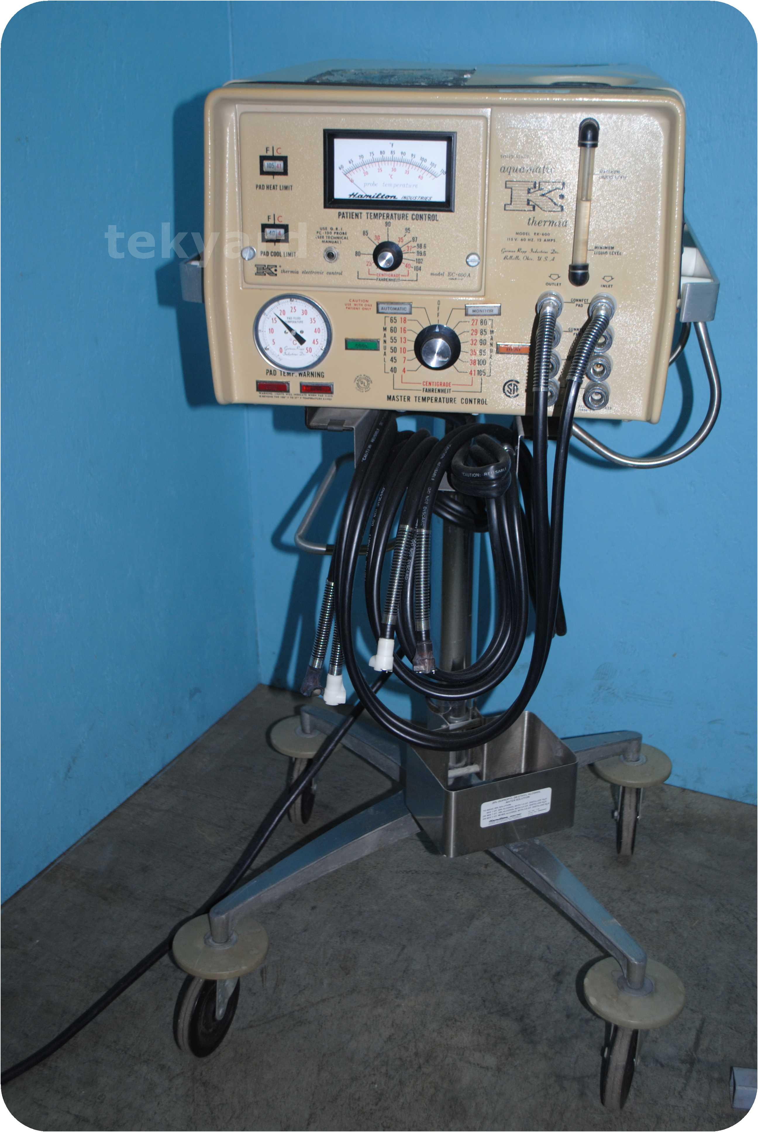 tekyard, LLC. 109425Hamilton RK 600 Aquamatic K Thermia Patient