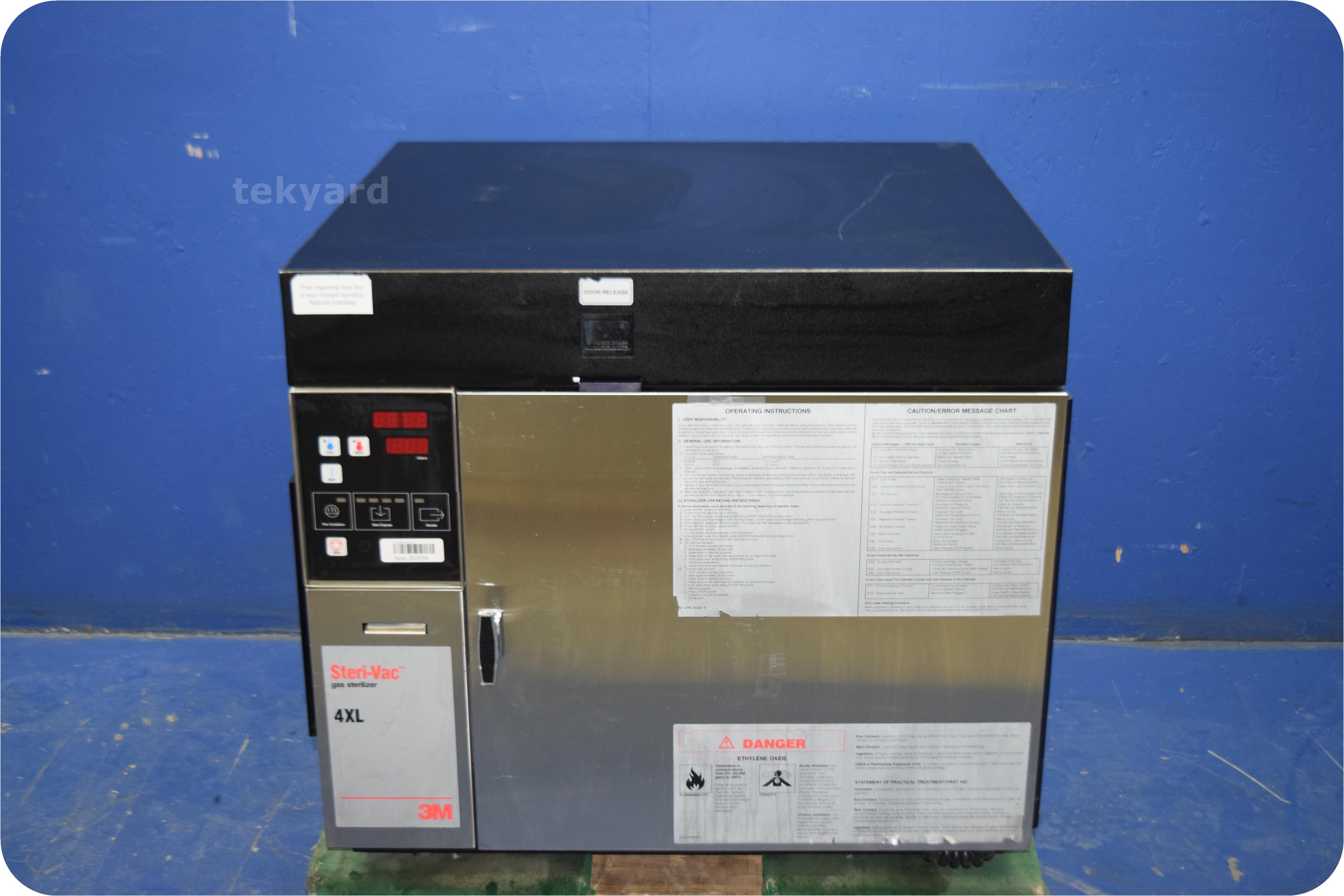 tekyard, LLC. - 203056-Steri-Vac 3M Gas Sterilizer 400C & Aeration