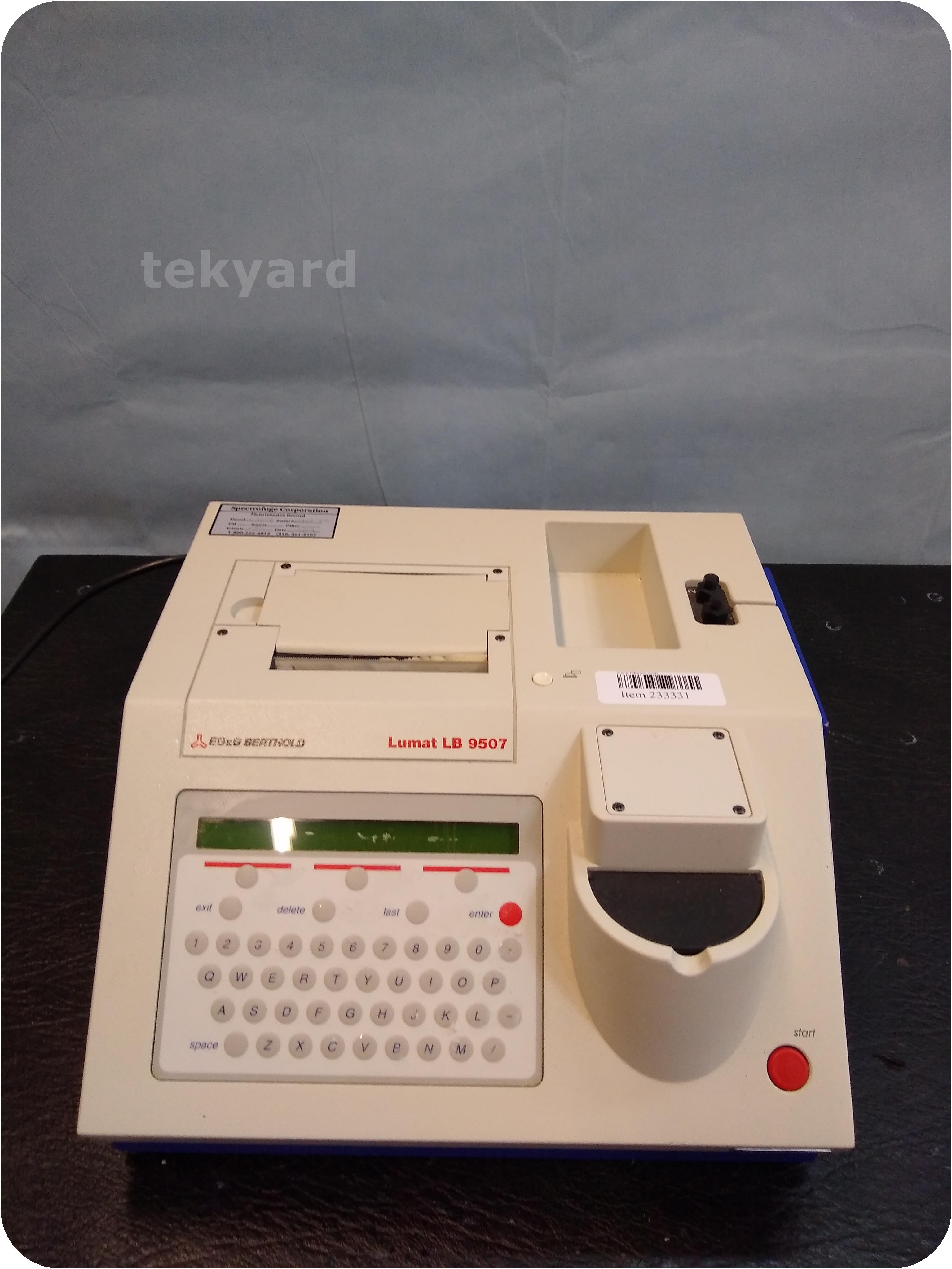 tekyard, LLC. 233331Berthold Lumat LB 9507 Luminometer
