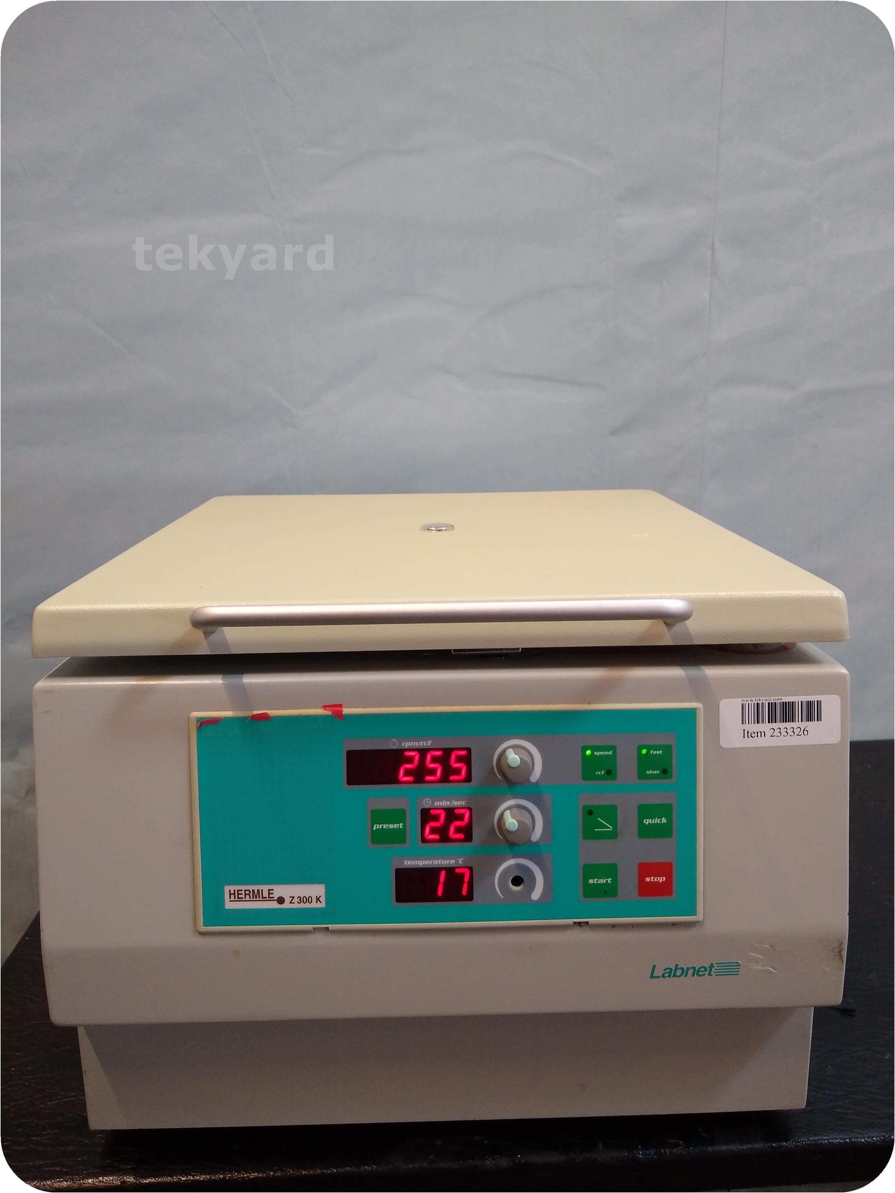 tekyard, LLC. Hermle Z300 Table Top Centrifuge
