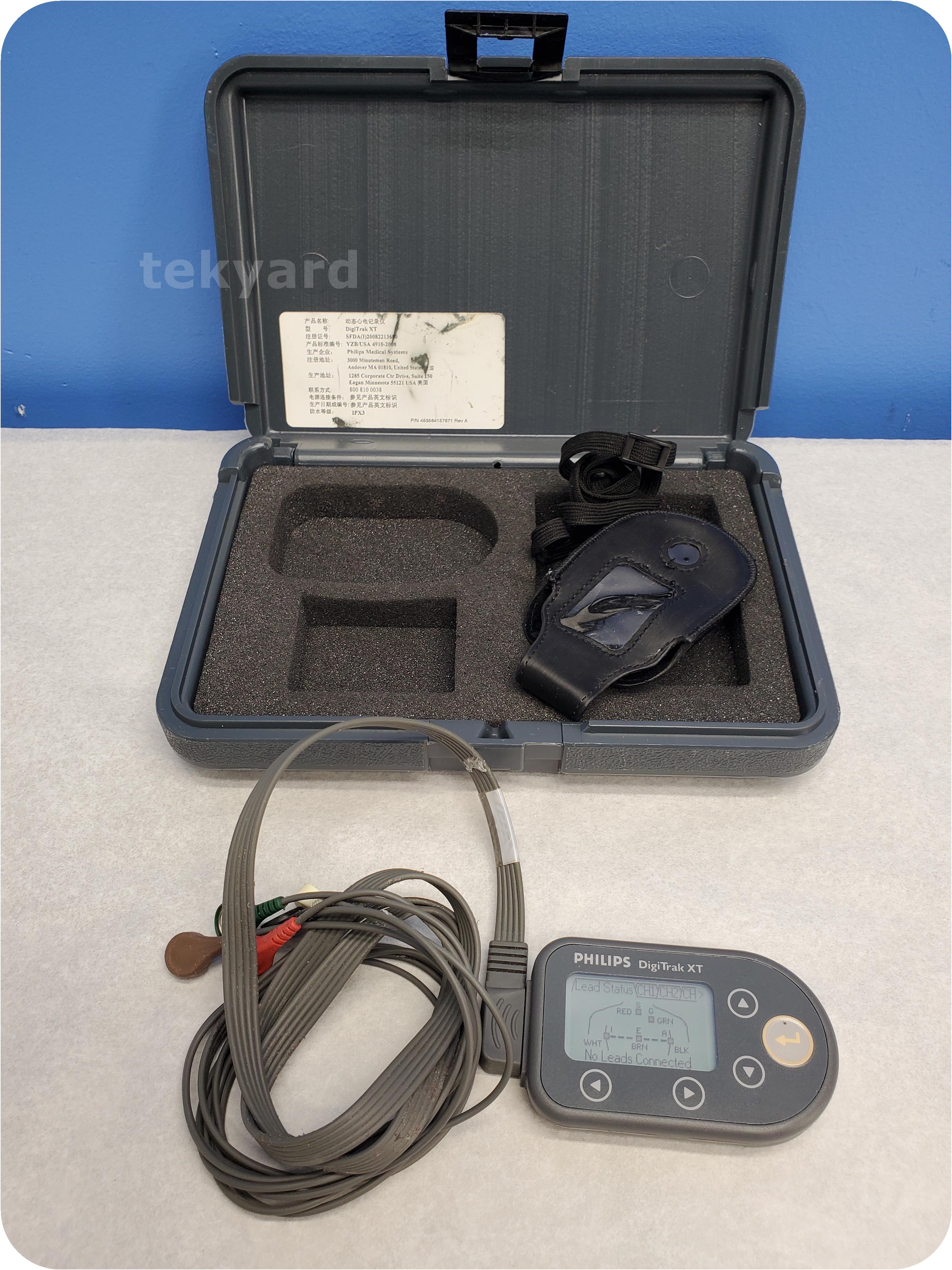 tekyard, LLC. 245300Philips DigiTrak XT 860322 Holter Recorder ECG Unit