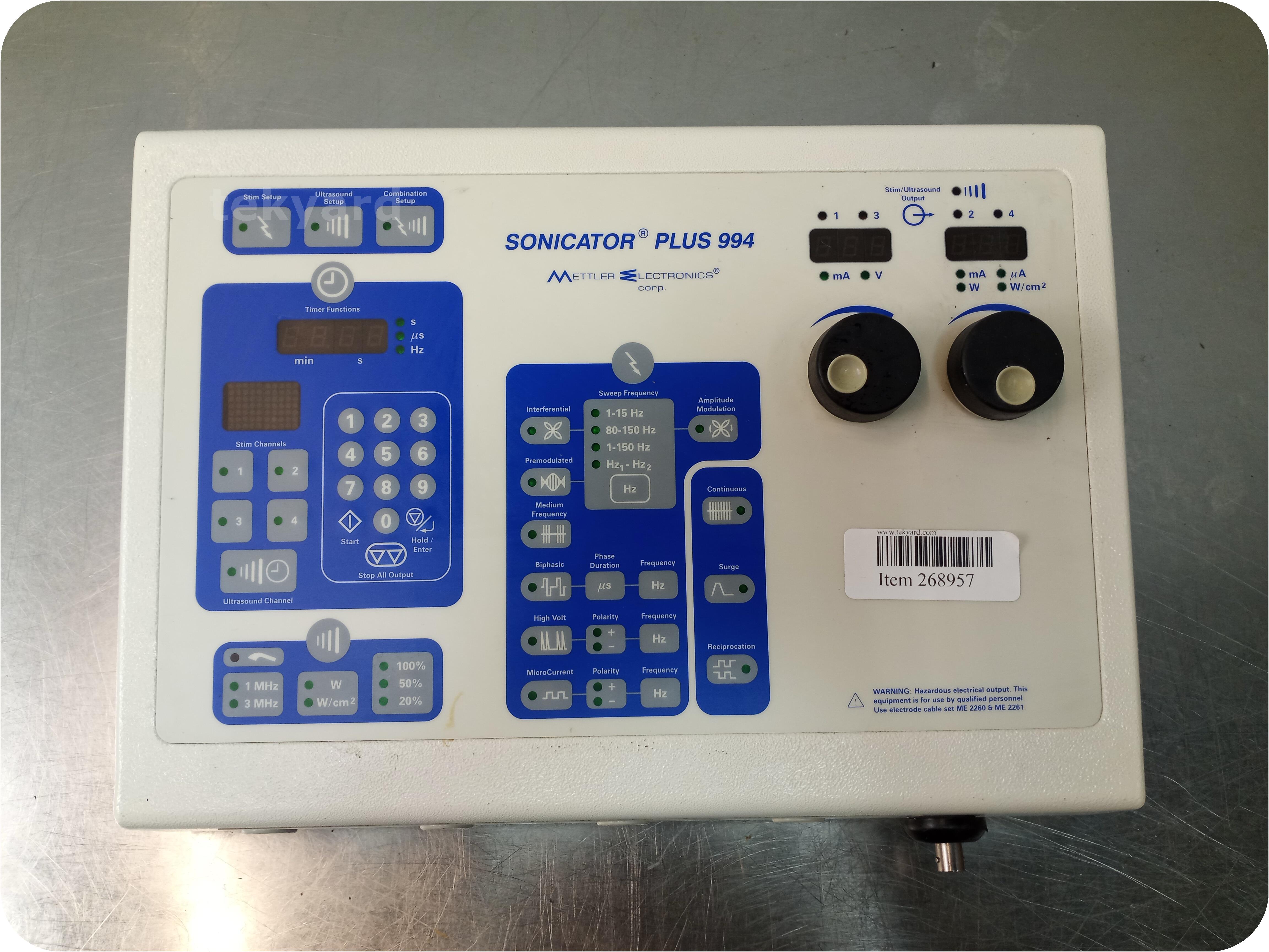 tekyard, LLC. 268957Mettler Electronics Sonicator Plus 994