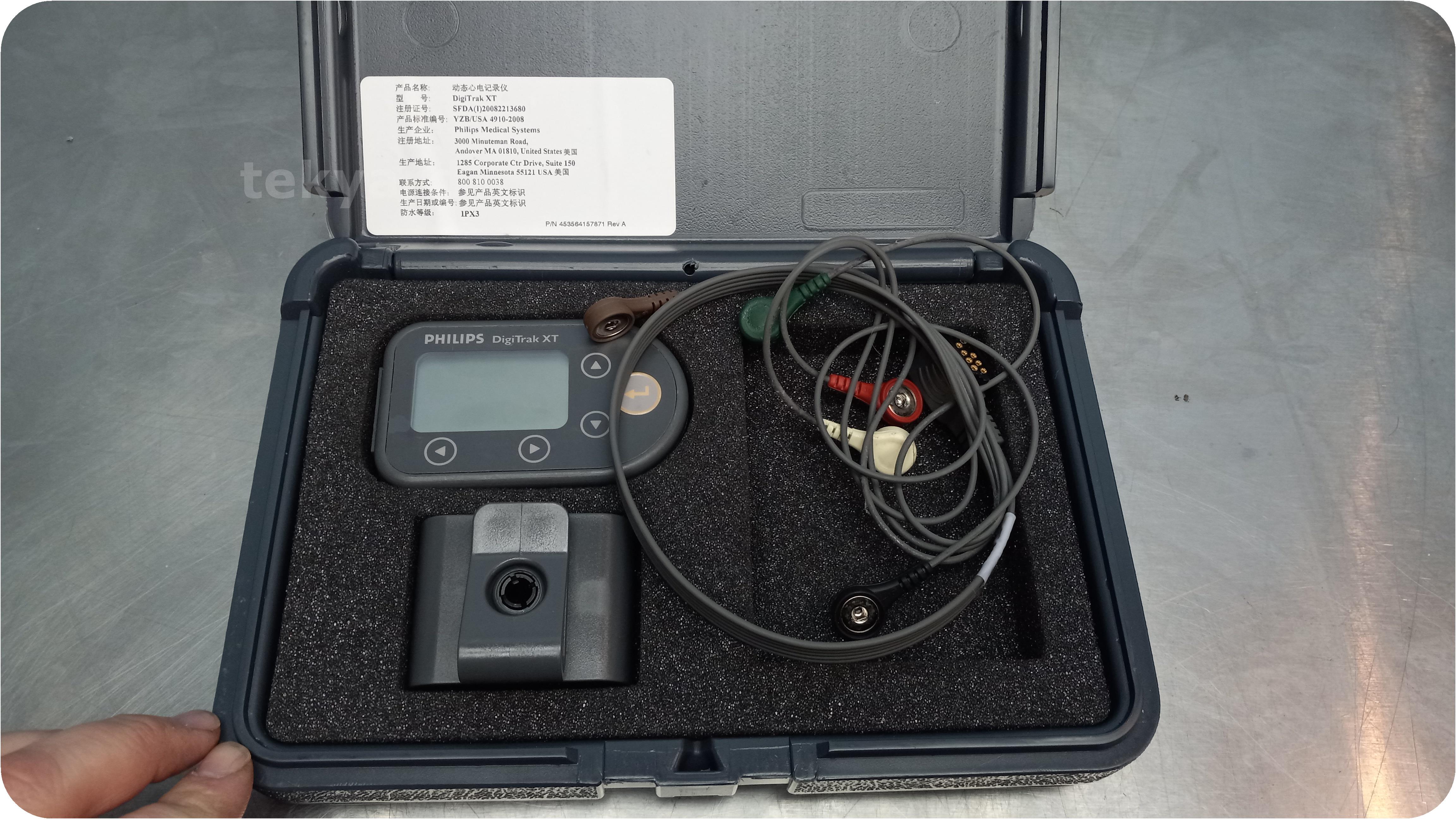 tekyard, LLC. 288385Philips DigiTrak XT 860322 Holter Recorder ECG Unit
