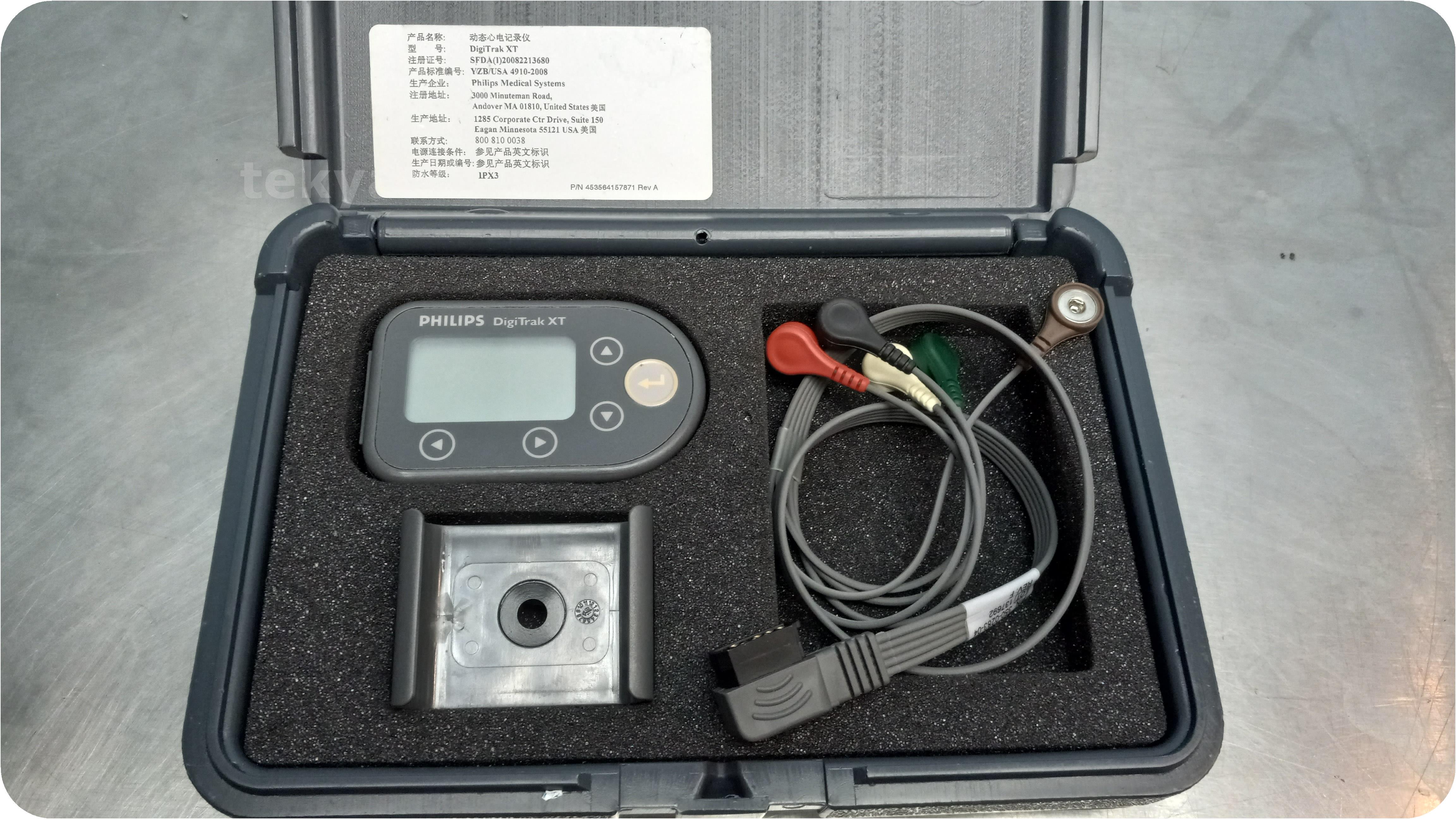 tekyard, LLC. 288386Philips DigiTrak XT 860322 Holter Recorder ECG Unit