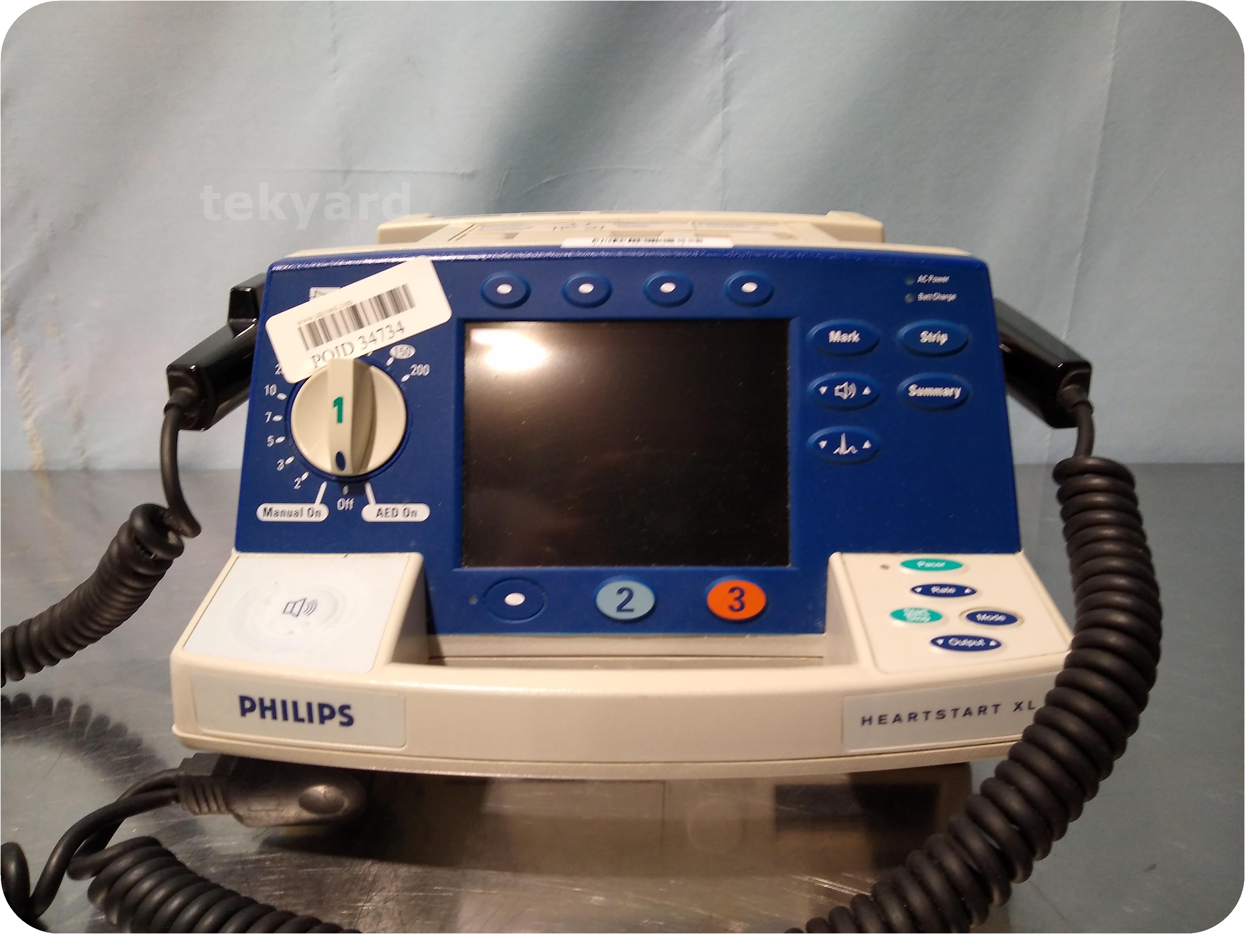 tekyard, LLC. 295374Philips HeartStart XL Biphasic M4735A AED Pacing