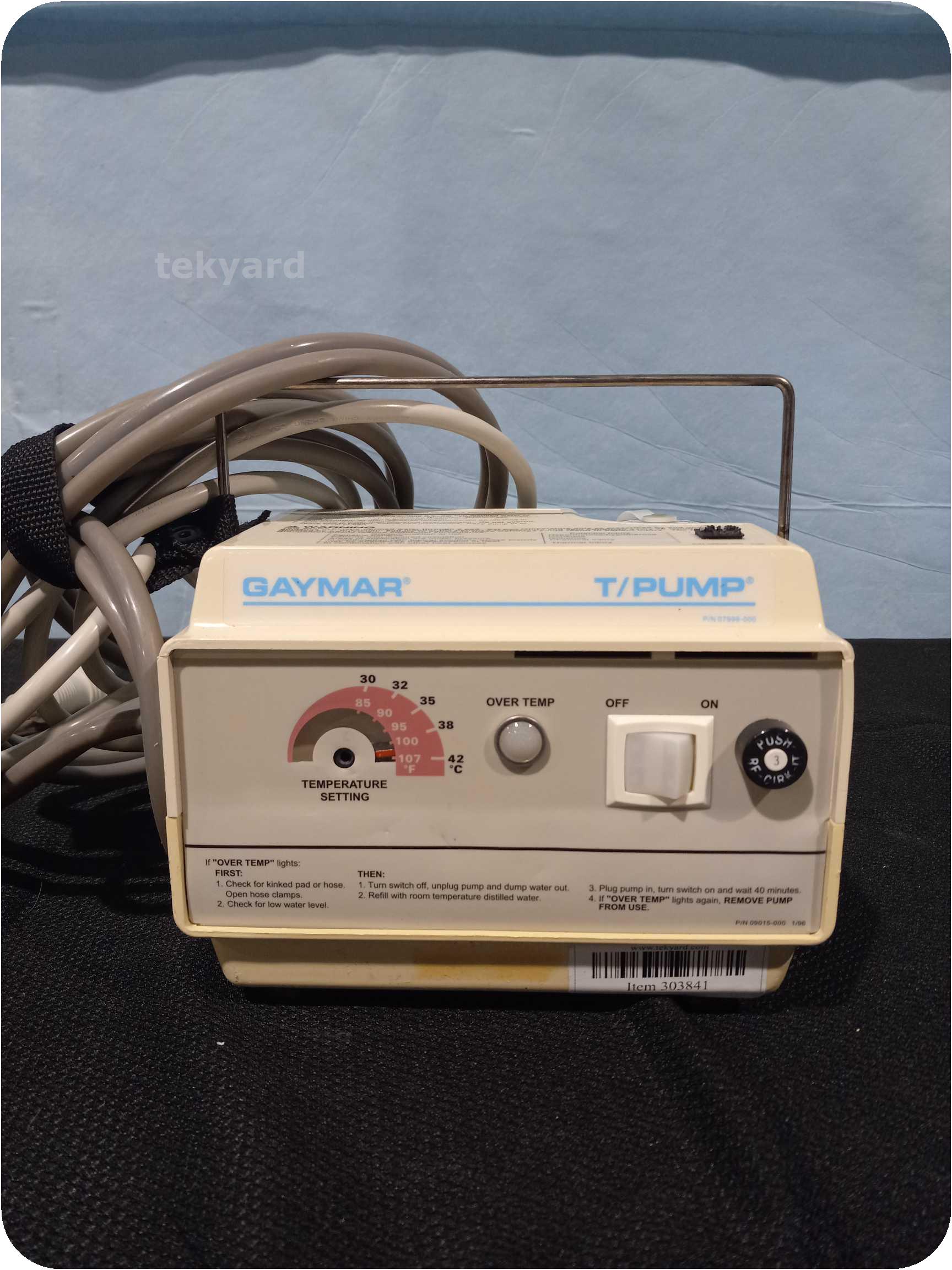 tekyard, LLC. 303841Gaymar T/Pump TP500C Heat Therapy Pump