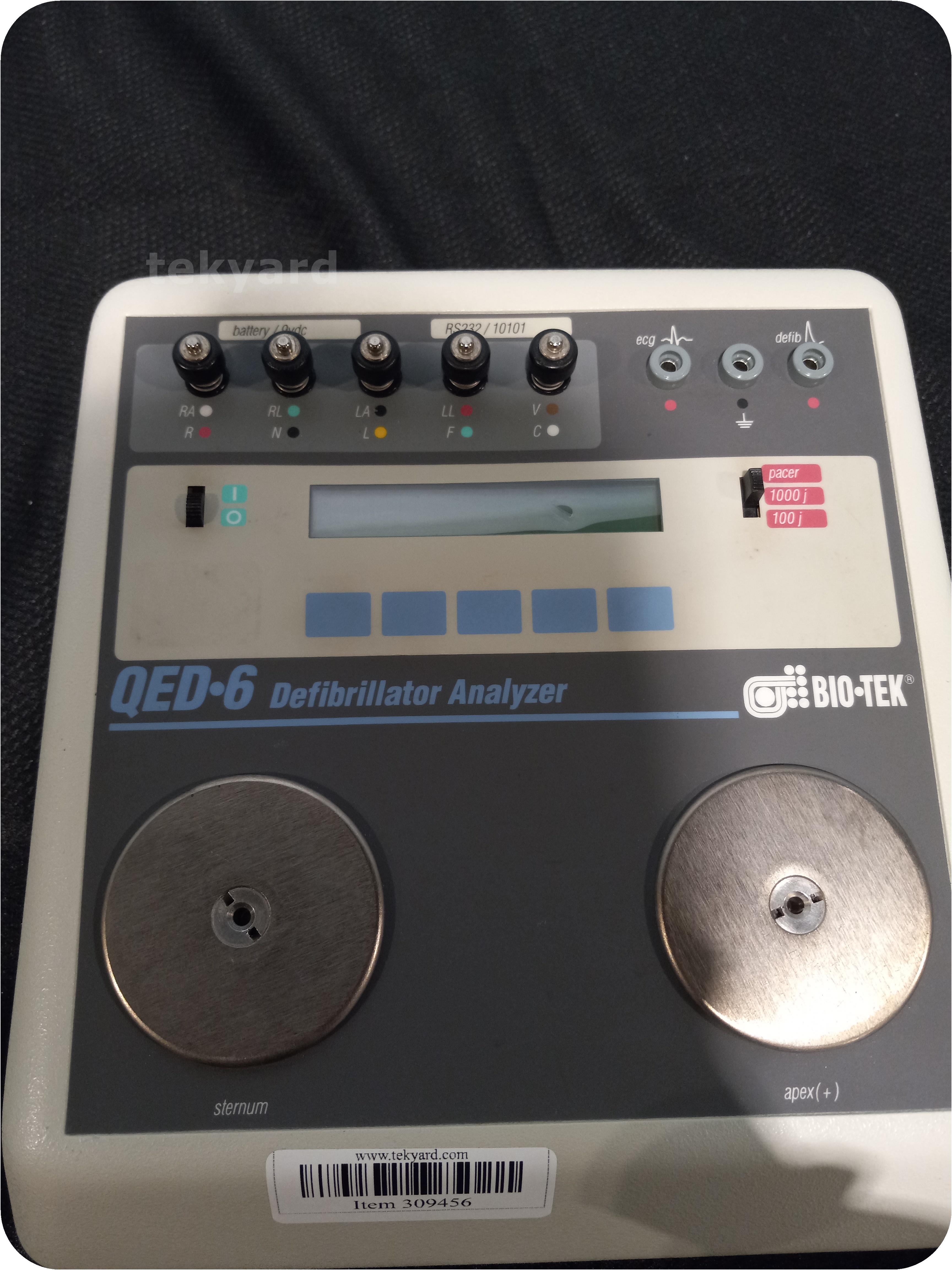 tekyard, LLC. 309456BioTek QED 6 Defibrillator Analyzer