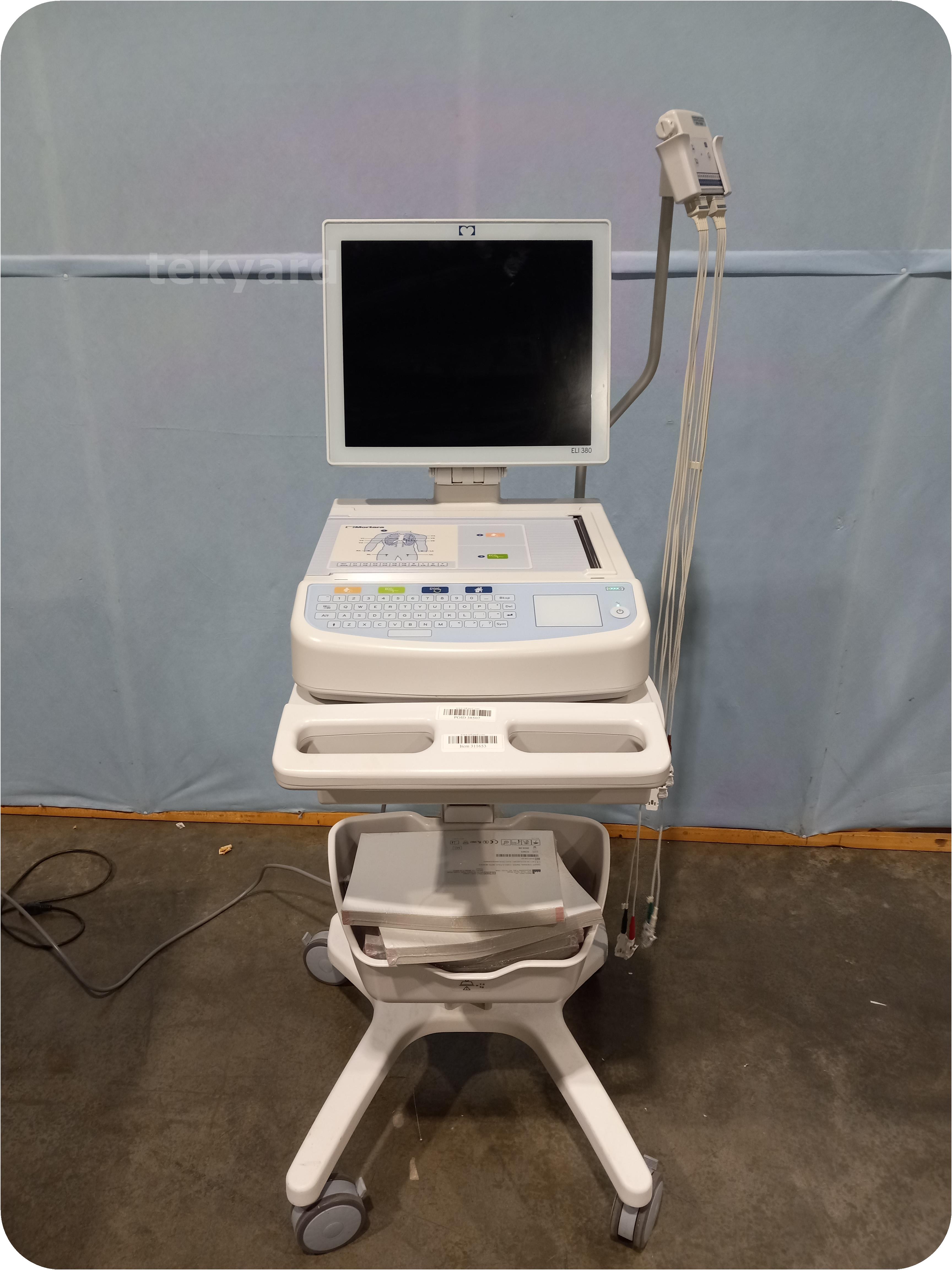 tekyard, LLC. 311653Mortara ELI 380 Interpretive ECG EKG Machine