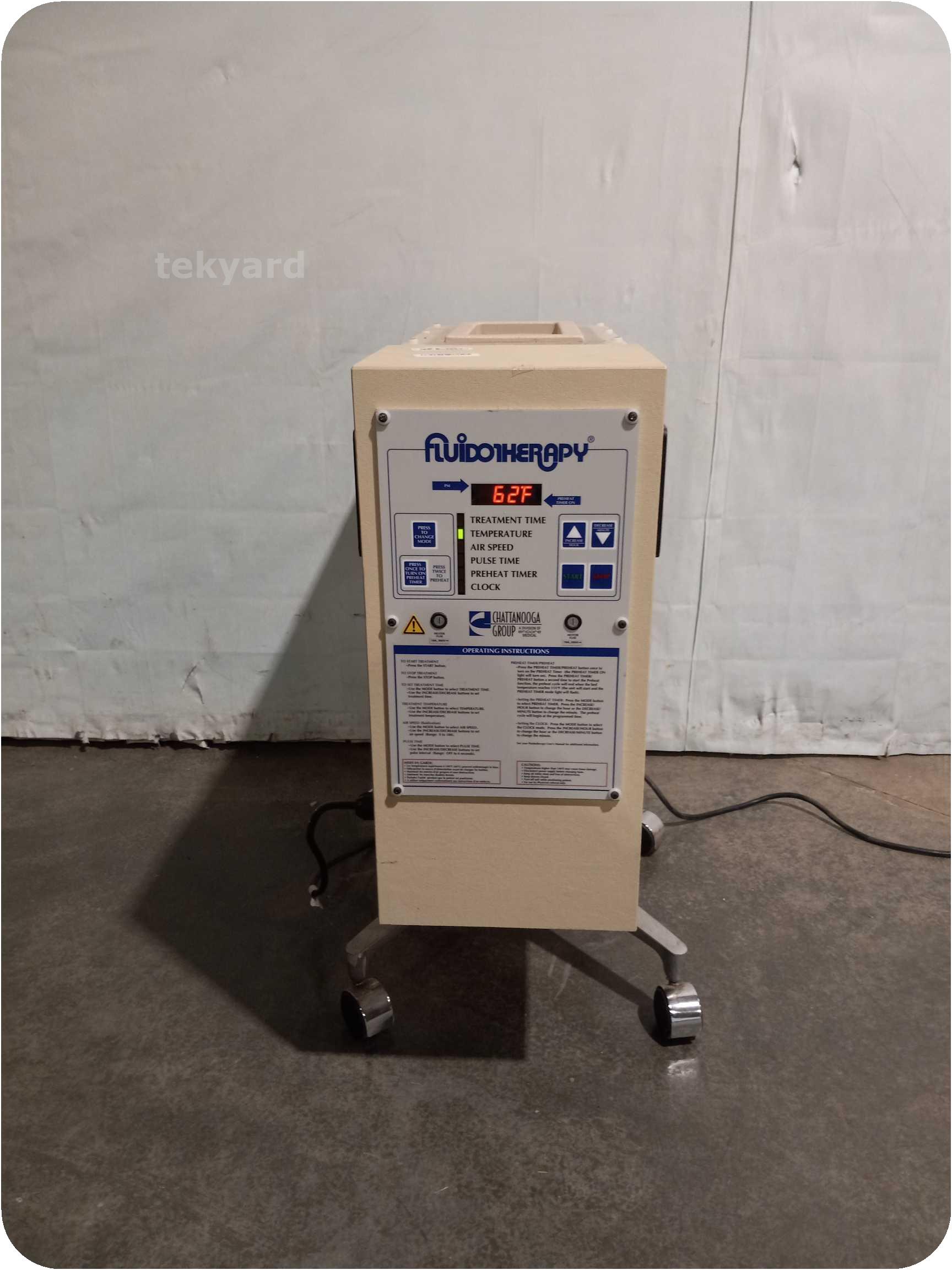 tekyard, LLC. 317449Chattanooga FLU110D Fluidotherapy Unit