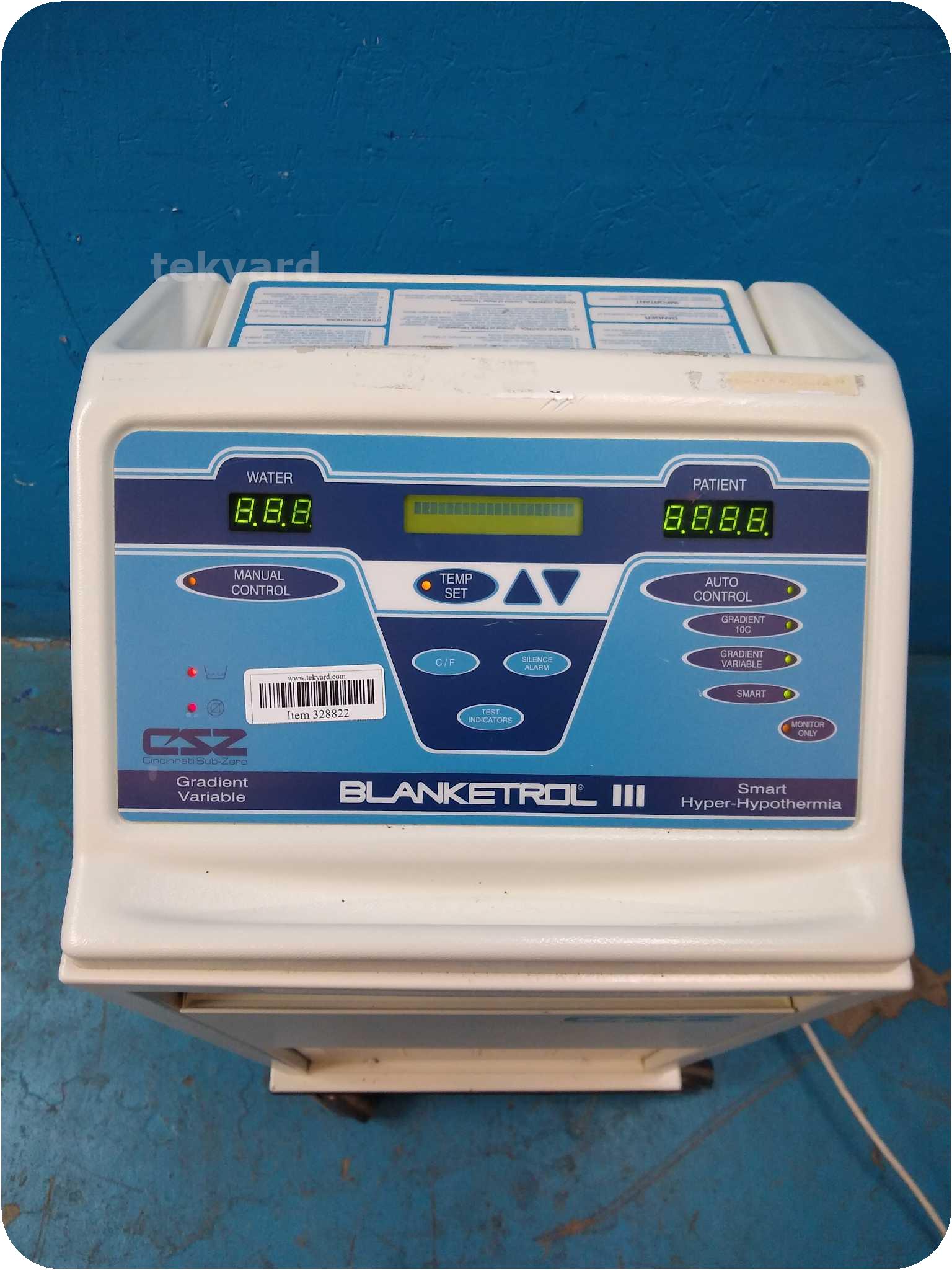 tekyard, LLC. 328822Cincinnati SubZero CSZ Blanketrol III 233 Smart