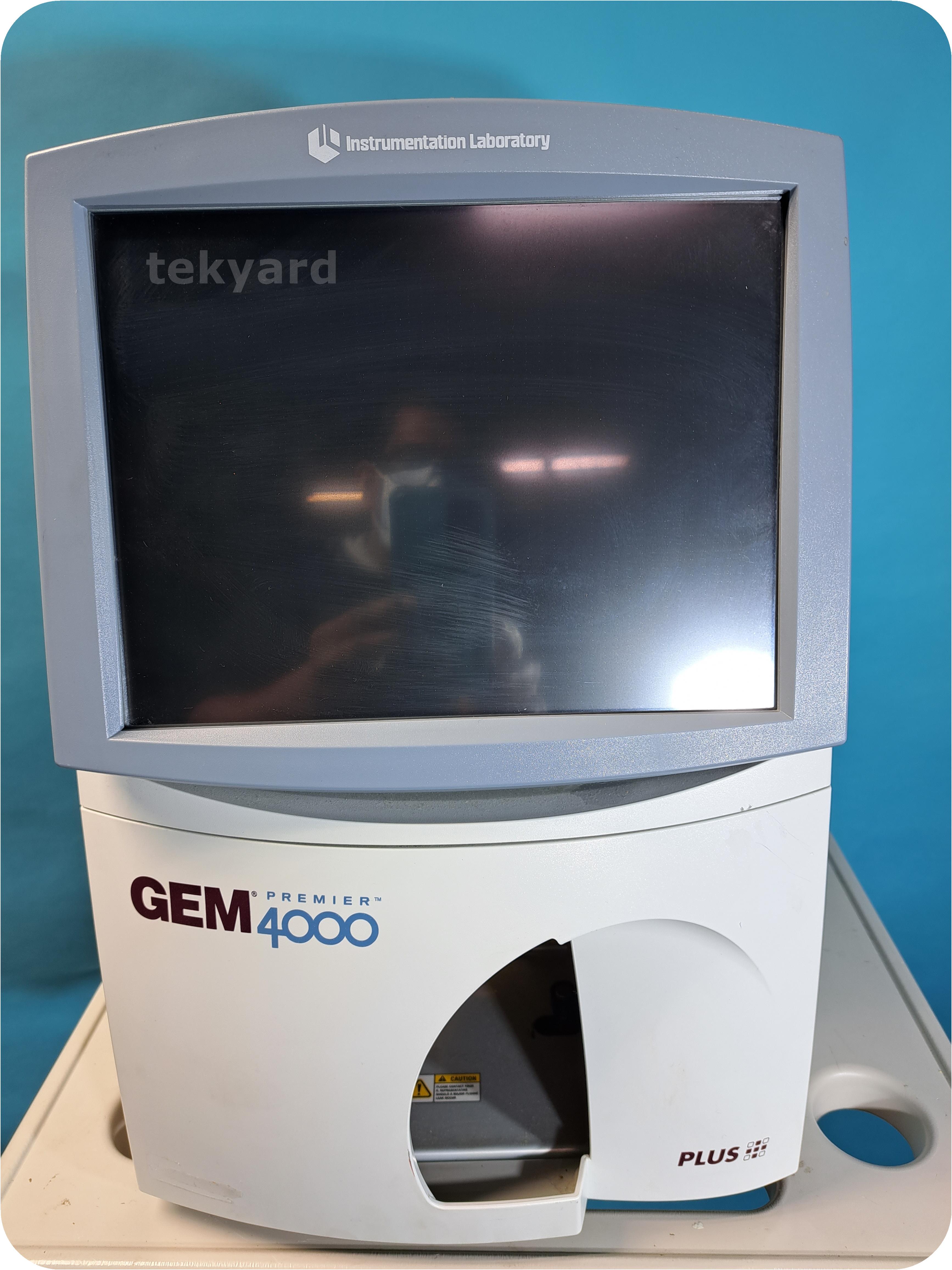 tekyard, LLC. 342736Instrumentation Laboratory GEM Premier 4000 Blood Gas Analyzer