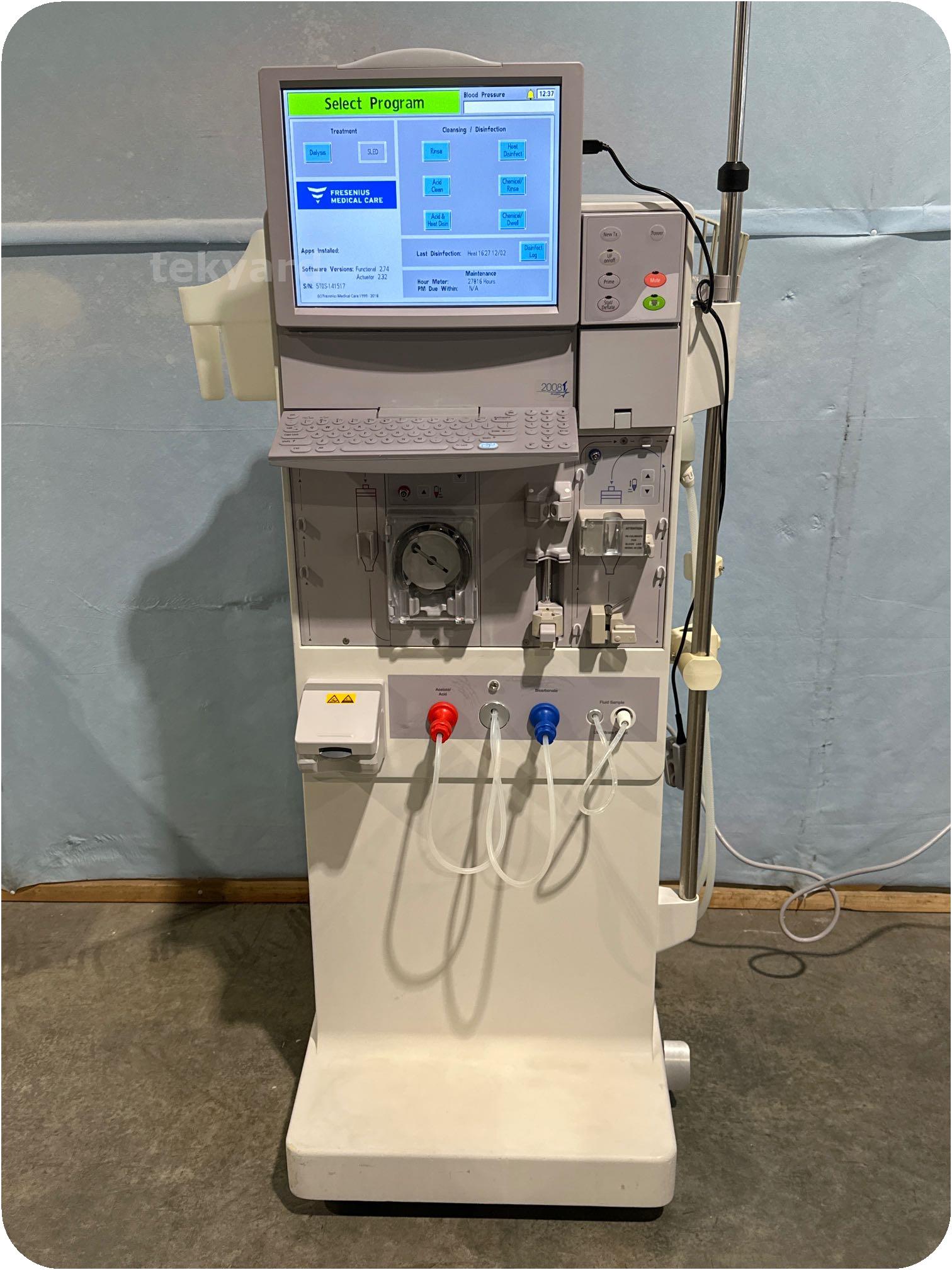 tekyard, LLC. 355074Fresenius Medical Care 2008T Dialysis Machine